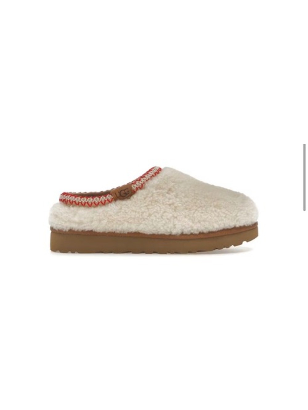 Size 8 UGG Tasman Maxi Curly Slipper Natural (Women's)